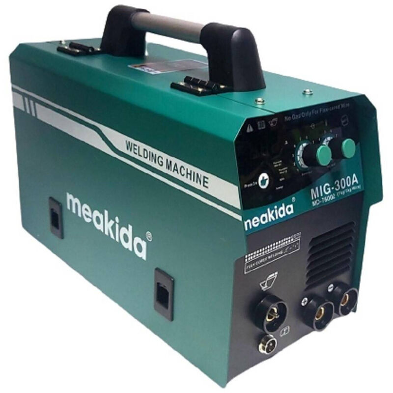 Trade Shop - MIG / MMA Multifunktionsschweißmaschine Dauerei Draht Keine Gas + Elektrode 1-5 kg 300a -