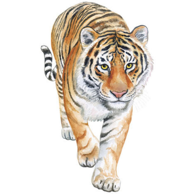 Ein Set Tiger-Wandtattoos – Wanddekoration für Wohnzimmer, Schlafzimmer, Büro, Küche – Wandaufkleber