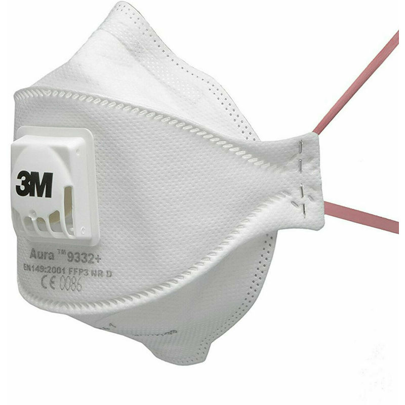Genisys - Mundschutz Maske FFP3 Atemschutzmaske Gesichtsmaske Mund Nasenschutz mit Ventil 3M™ Aura™ 9332+