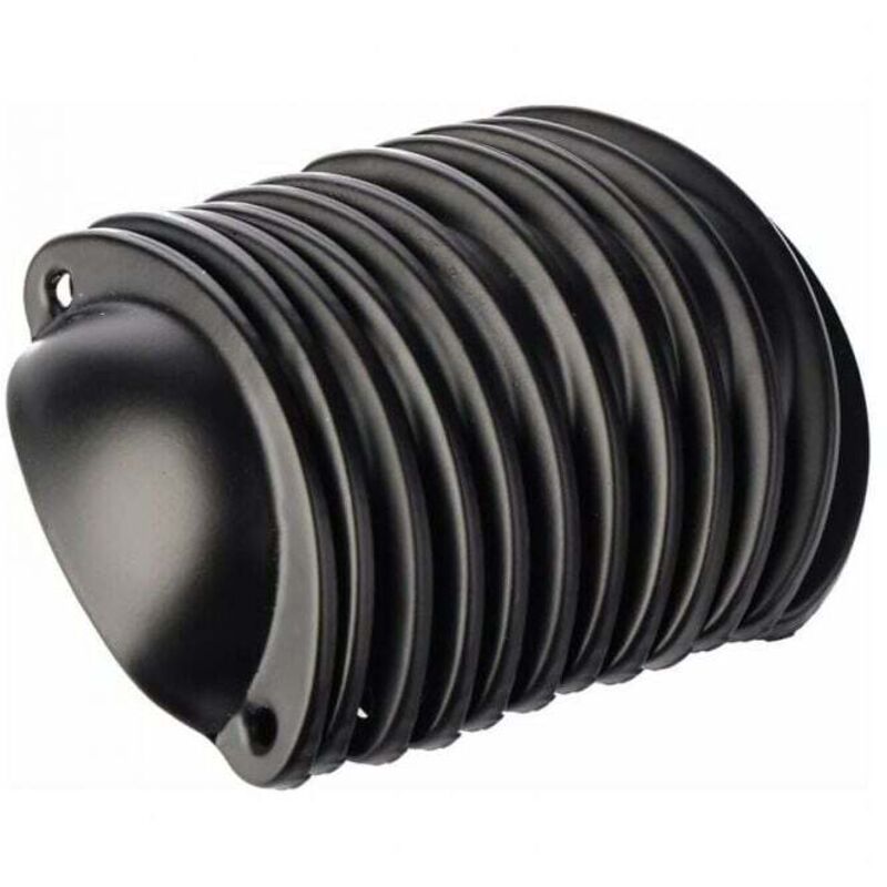 Muschelgriffe im Vintage-Stil für Kommoden, Küchenmöbel, Vintage-Schranktürgriffe, 8,2 cm x 3,5 cm, Schwarz, 12 Stück