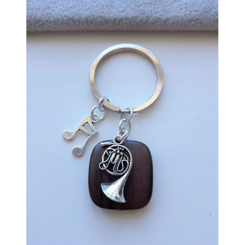 Musik Schlüsselanhänger Trompete Musik Note Ebenholz Musik