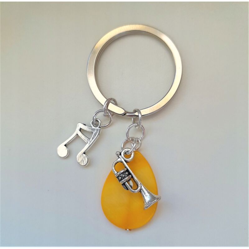 Musik Schlüsselanhänger Trompete Musik Perlmutt Musik