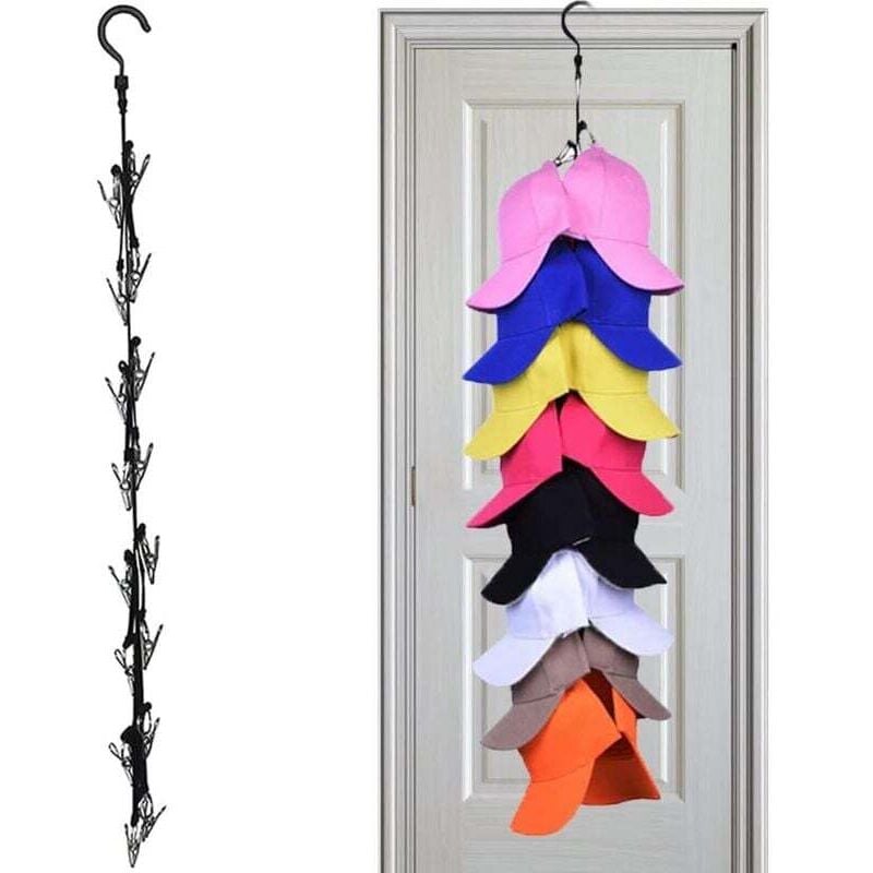 XVX - Mützenhalter, Mützen-Organizer, Wandmontierter Mützen-Organizer, Baseball-Cap-Aufbewahrungs-Organizer, Helm-Organizer-Aufhänger