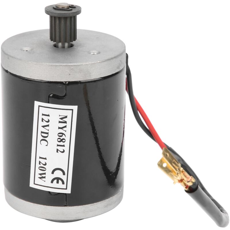 MY6812 12V 120W Kleiner Hochgeschwindigkeits-Bürstenmotor für Elektroroller mit Riemenscheibe