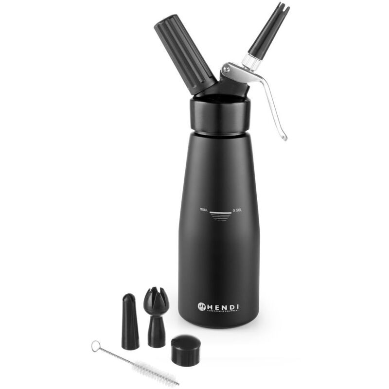 Bighouse It - hendi Sahnespender Kitchen Line, schwarz, Kitchen Line, 0,5L, Schwarz, ⌀80x(H)260mm