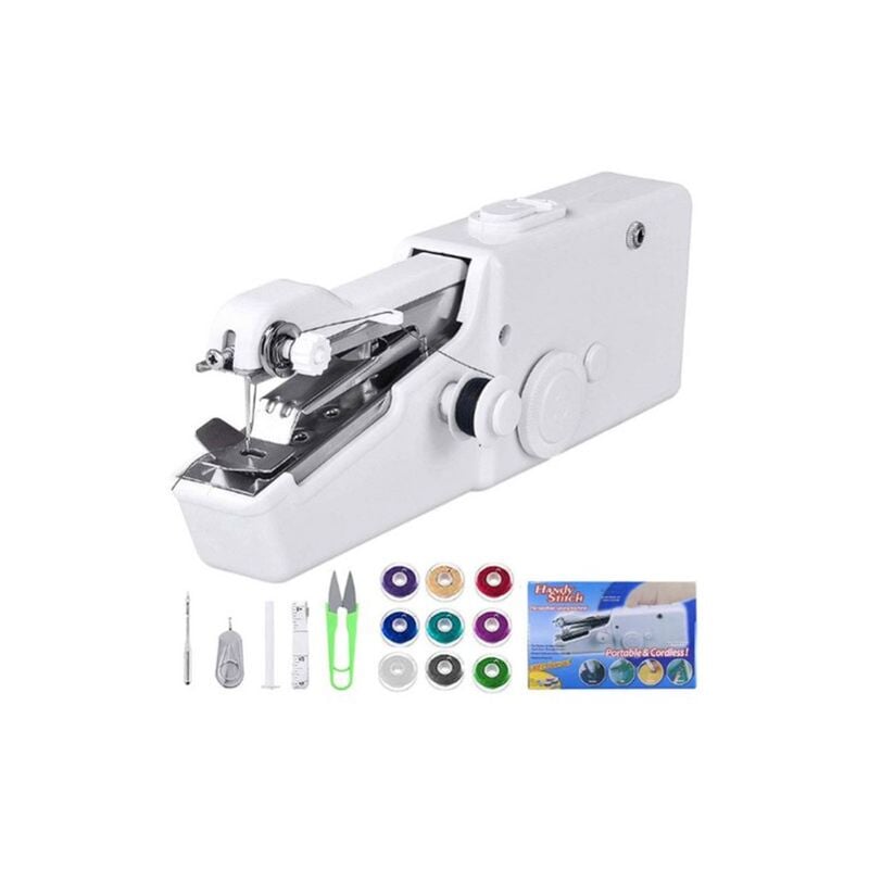 Nähmaschine Elektrische Handnähmaschine Anfänger, Tragbare Mini Nähmaschine Kleine