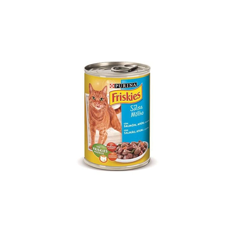Purina - Nahrung in Friskies SalmР‹N & Athen fЩr Katzen - 12 Dosen 400g