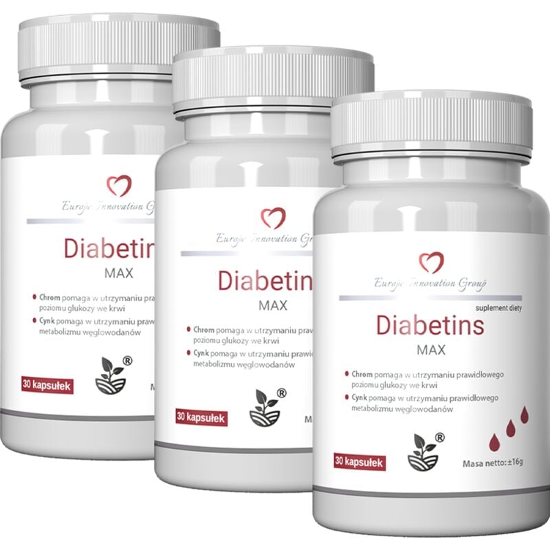 Nahrungsergänzungsmittel Europe Innovation Group Diabetins Max 90 Kapseln