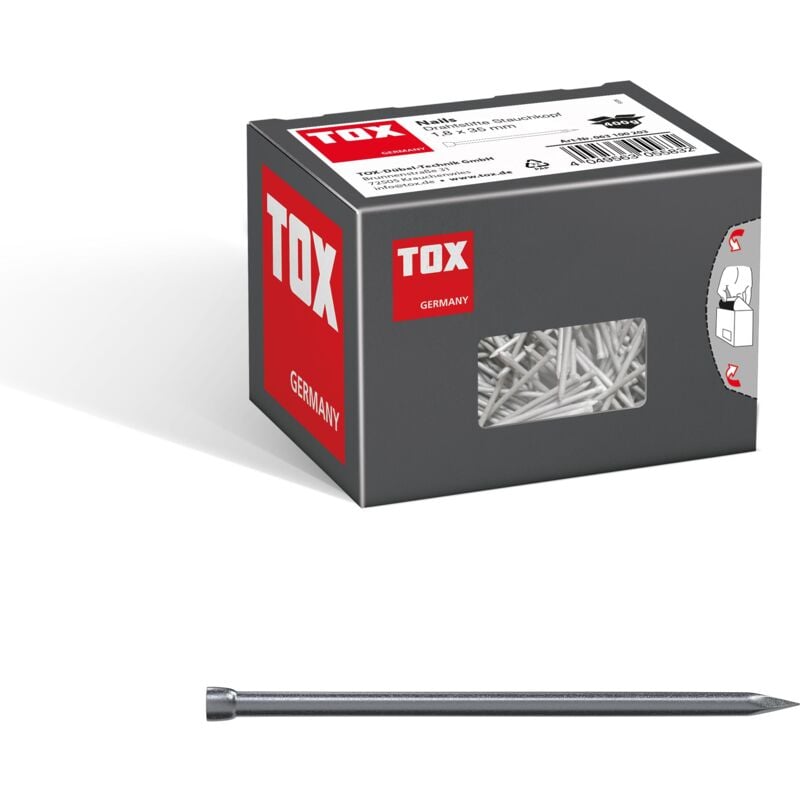TOX - Nails 1,8x35 mm (400g) Drahtstifte, blank mit Stauchkopf (din 1152)