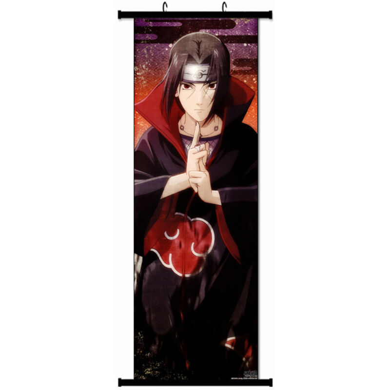 Naruto-Poster, großes Comic-Poster, Naruto Itachi Uchiha, Wanddekoration aus Stoff, 90 x 30 cm