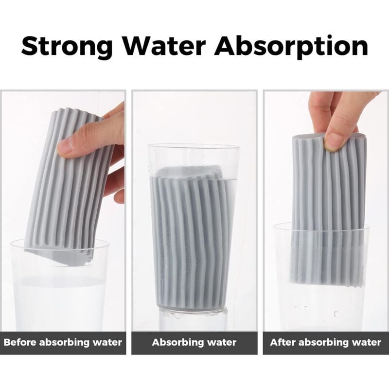 Odipie - Nassreinigungsschwamm, Schwammreinigungsbürste, Staubtuch zum Reinigen von Jalousien, Glas, Fußleisten, Lüftungsöffnungen, Balustraden,