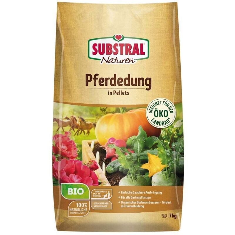 Substral Naturen Pferdedung Bio 7 kg Dünger
