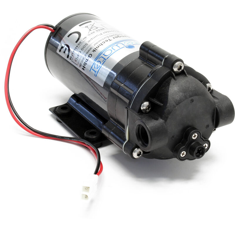 Wiltec Druckerhöhungspumpe 500 gpd (1900 l), Booster Pumpe 100 w für Umkehrosmoseanlage, Wasser Eingangsdruck 2 bar auf Ausgangsdruck 5 bar