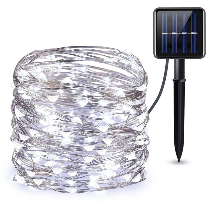 Nazalus-Hot Sale-Solar-Lichterkette für den Außenbereich, 22 m, 200 LEDs, Solar-Lichterkette für den Außenbereich, wasserdicht, 8 Modi,