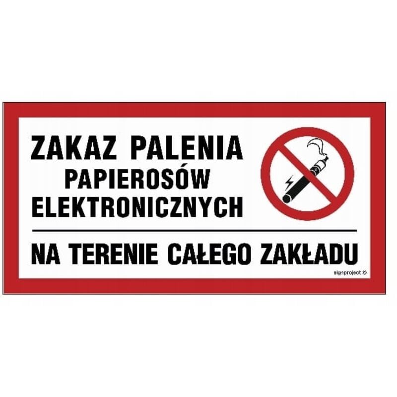 NC092 Verbot des Rauchens elektronischer Zigaretten