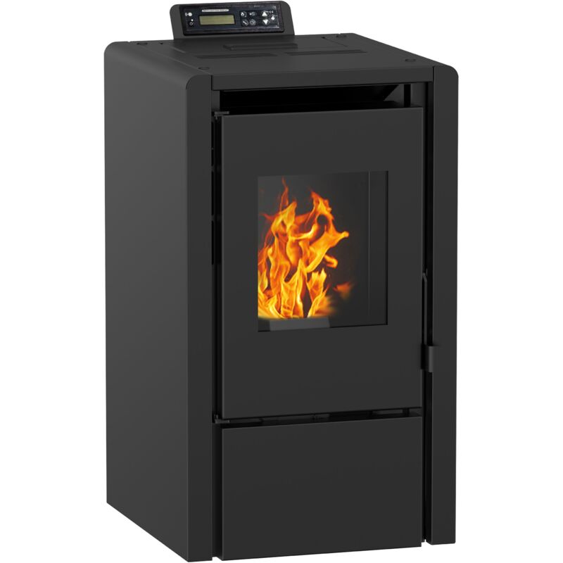 NEMAXX® PC5 Pelletofen Schwarz 5,3 kW – Raumheizung bis 120 m³ – kompakte Pelletheizung für kleine Räume – manuelle Steuerung – Wi-Fi Ready