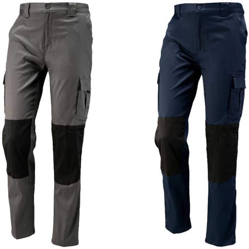 Neri Boston Winter-Arbeitshose mit mehreren Taschen - M - Grau