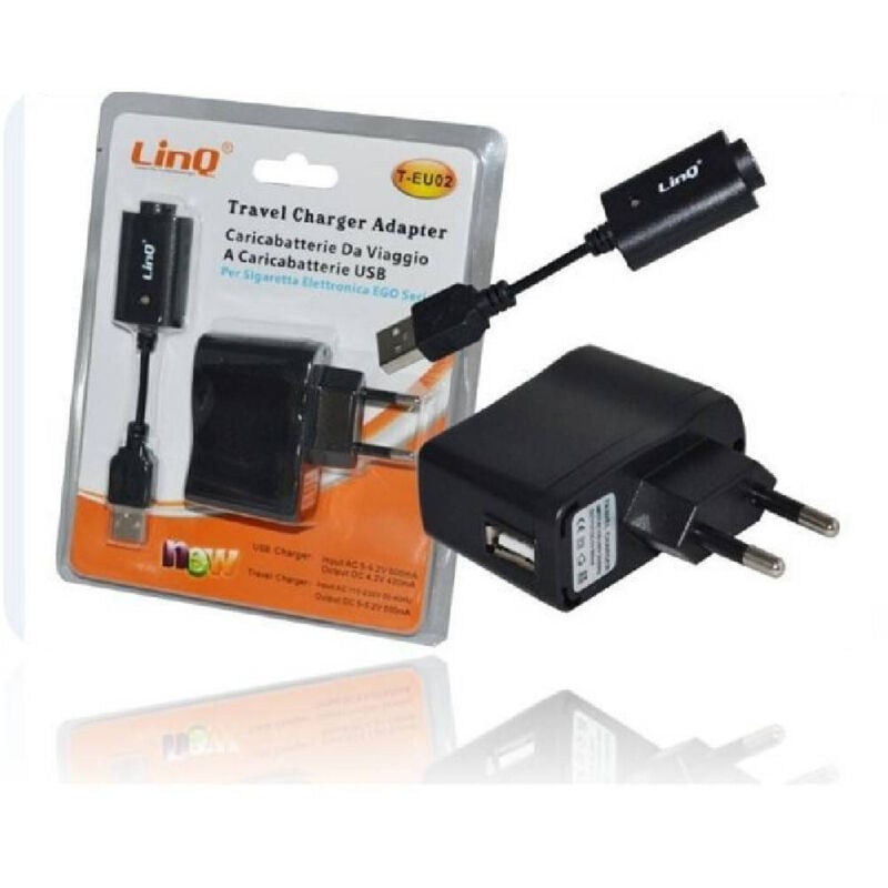 Trade Shop Traesio - Trade Shop - netzteil-ladegerät usb-port-kabel für elektronische zigarette ego T-EU02 -