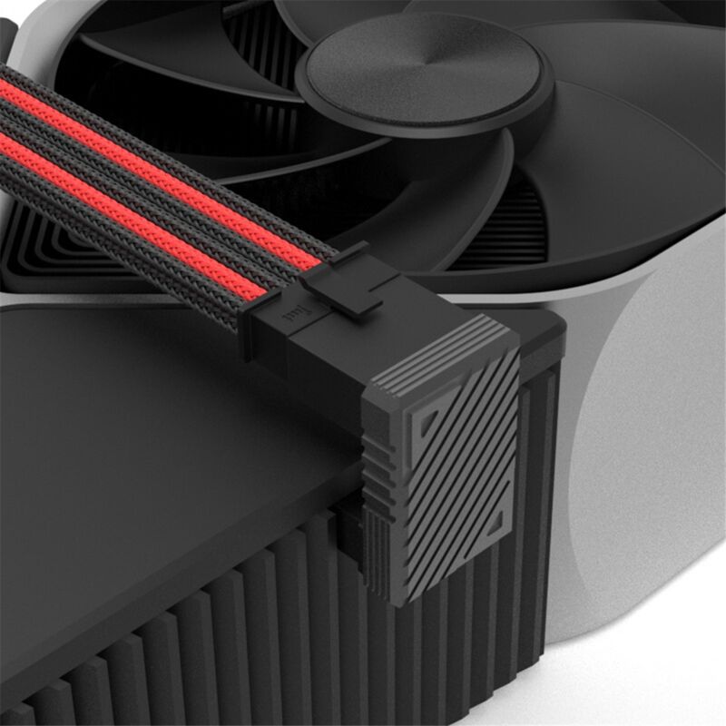 Netzteilanschluss 16Pin (12+4Pin) ATX3.0 12VHPWR 600W gpu 180° Adapter für 4090 4080 4070 Ti 3090-B