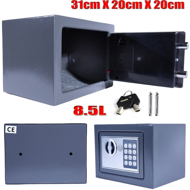 Neu Elektronisch Safe Tresor mit Zahlencode+ Notschlüssel Geld Möbel Tresor Groß
