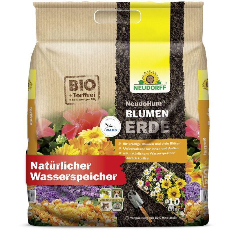 NeudoHum BlumenErde - 10 Liter - Neudorff