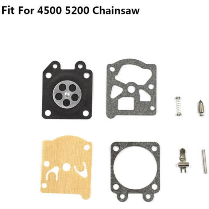 Neuer Vergaser-Reparatursatz für Rasenmäher, Freischneider und Kettensägen. Kettensägen-Vergaser-Reparatursatz für die Modelle 4500 und 5200.