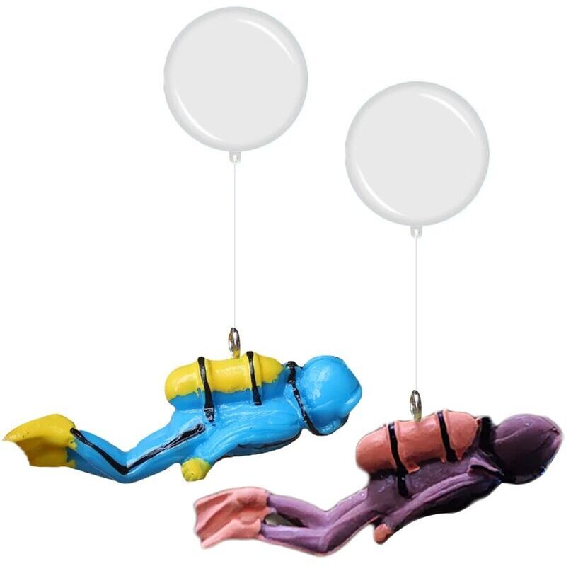 Neues Aquarium-Dekorationszubehör, Mini-Samur-Ornament, Pflanzenstein, Schildkröten-Dekoration, Aquarium-Zubehör, Aquarium-Zubehör (blau), mumu