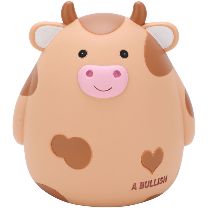 Niedliche Kuh-Spardose aus robustem Vinyl für Kinder – Praktisches Geburtstagsgeschenk