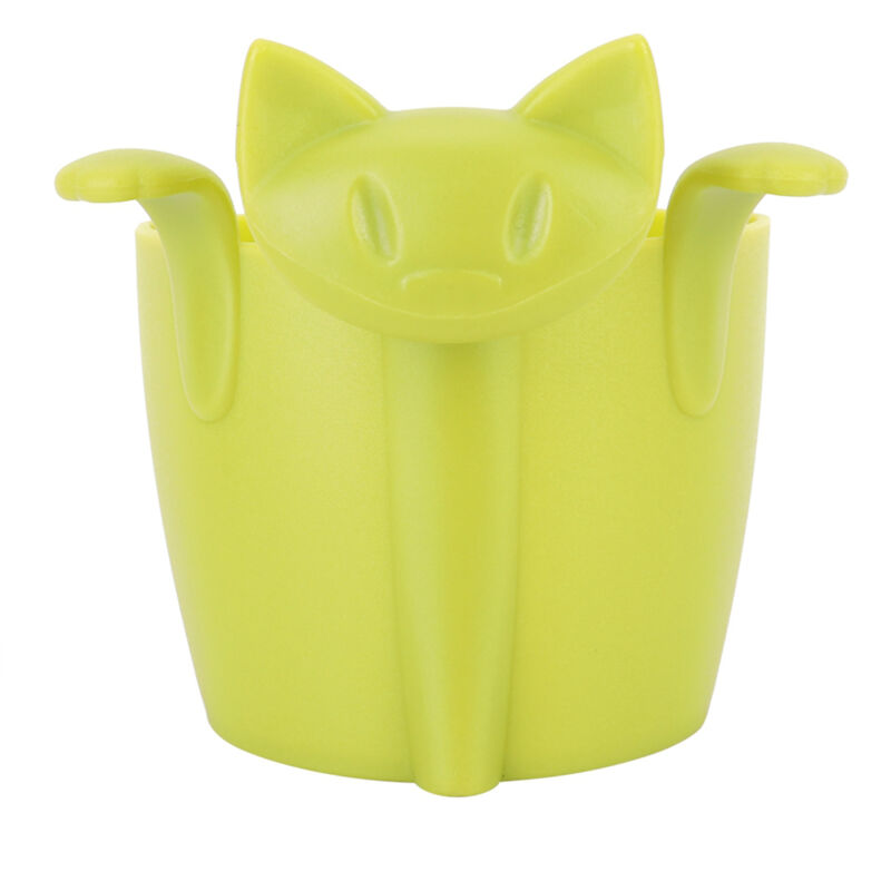 Niedliches Katzen-Tee-Ei aus Silikon, Größe S – Rotes Teesieb-Set, Zubehör für losen Tee – Wiederverwendbares Silikon-Tee-Ei für Filtertee – Tee zum