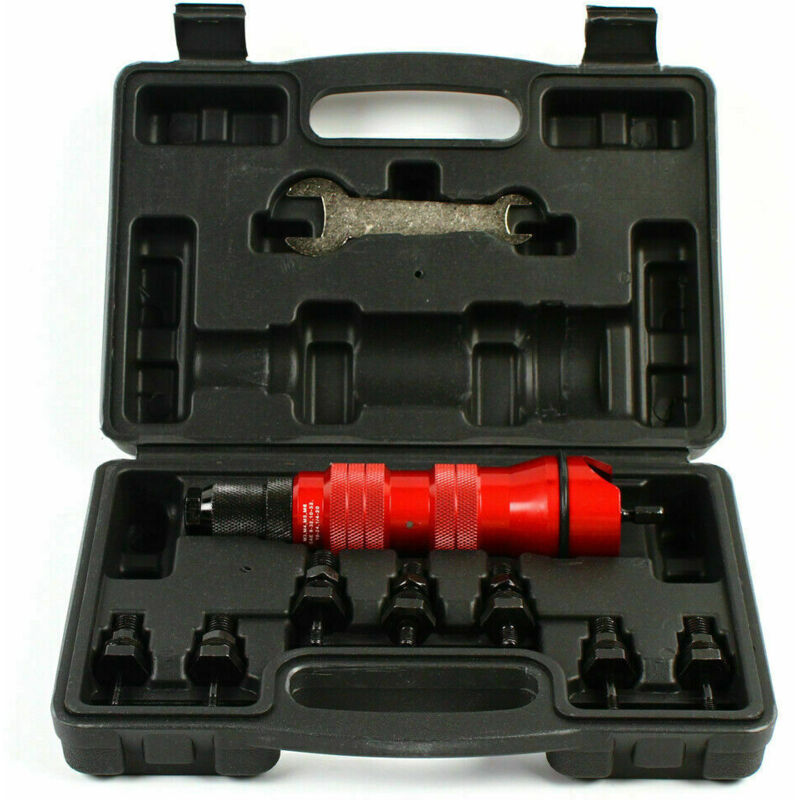 Nietmuttern Aufsatz Nietadapter Akkuschrauber für Bohrmaschine Attachment Tool Nietmutternaufsatz Rot