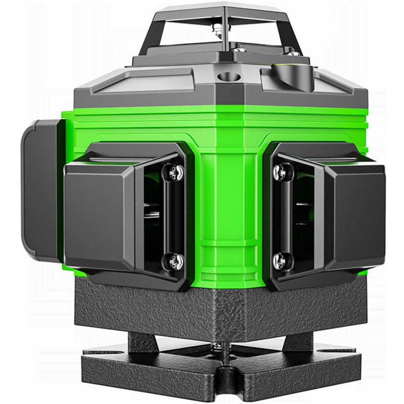 360° Grüner Selbstnivellierender Laser – 8 grüne Lichtlinien für 360°-Betrieb, 2400 mAh Akku, ±3° Kalibrierung, geeignet für Heimwerker- und