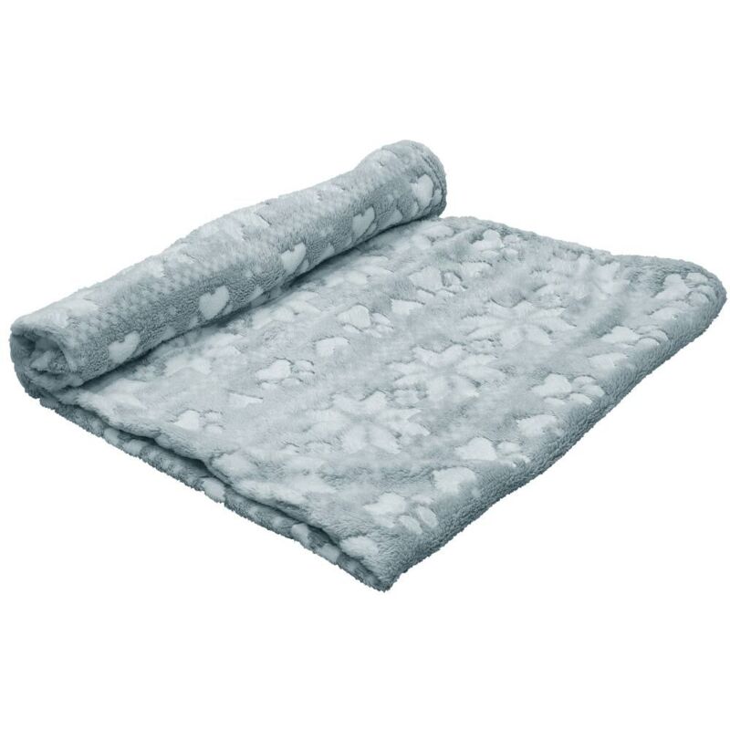 Nobbx Christmas Fleece Decke Flokon grau 70 x 100 cm Decke