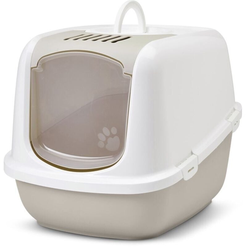 Savic - Nobby Katzentoilette Nestor Jumbo mokka weiß 66,5 x 48,5 x 46,5 cm Katzentoilette