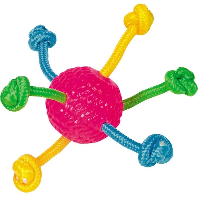 Tpr Ball mit Spielseilen ø 8 cm Ball - Nobby