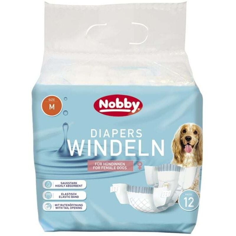 Windeln für Hündinnen 12 St. 32 - 48 cm Größe m Hundepflege - Nobby