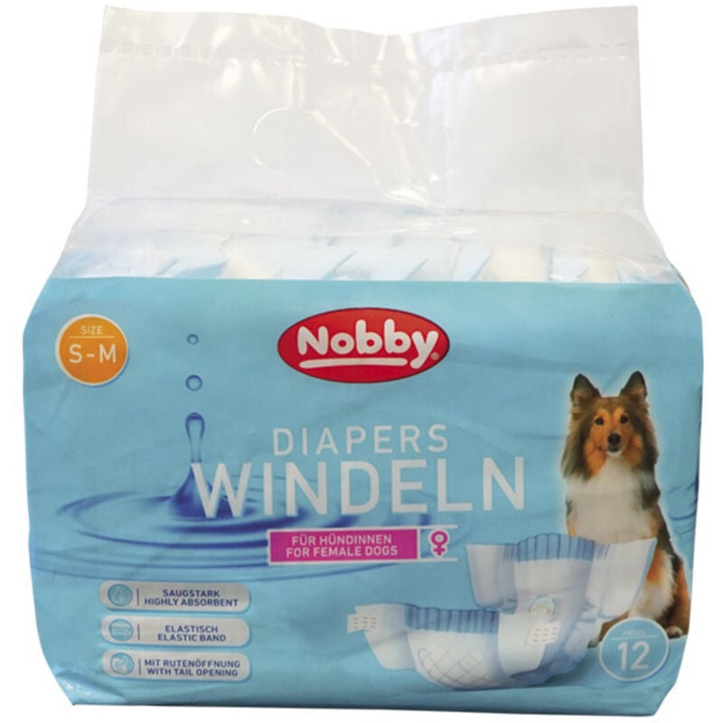 Nobby Windeln für Hündinnen 28 - 40 cm, 12 Stück
