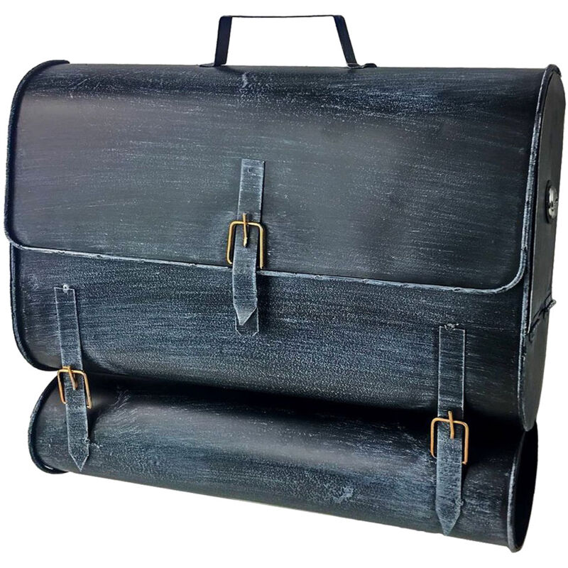 Gardenpleasure - Wand Brief Post Kasten Zeitungs Fach Rolle schwarz blau Schultaschen Design