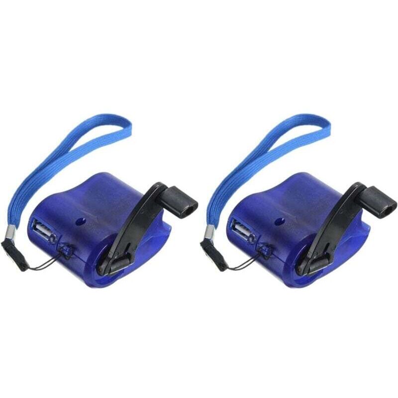 Notladegerät mit Handkurbel und USB-Anschluss für MP4-Player/Mobiltelefon, handbetriebener Outdoor-Generator, Notladegerät mit USB-Anschluss,