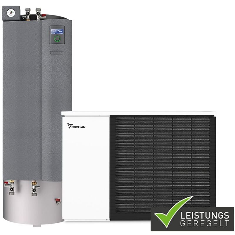 Novelan Luft/Wasser-Wärmepumpe LADV 9-HSDV 9, 2,33kW bis 8,20kW bei A2/W35, R290, 230/400V, Heizen, Außen, frequenzgeregelt Dual