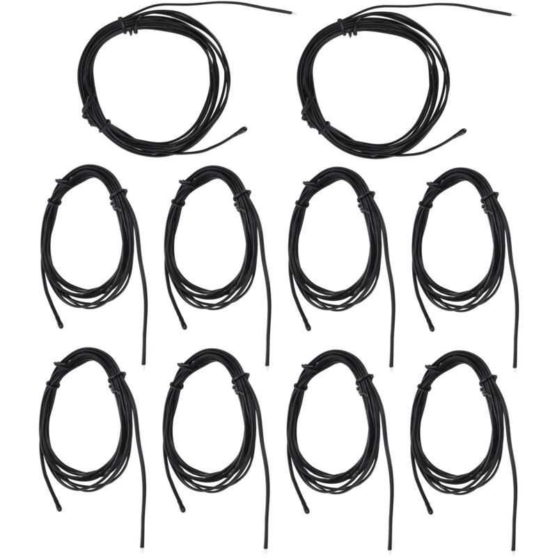 NTC-Thermistor-Temperatursensor (10er-Pack) – Tropfenförmige Sonde, Epoxidharz-Stecker, 2 m Kabel, B3950 15K