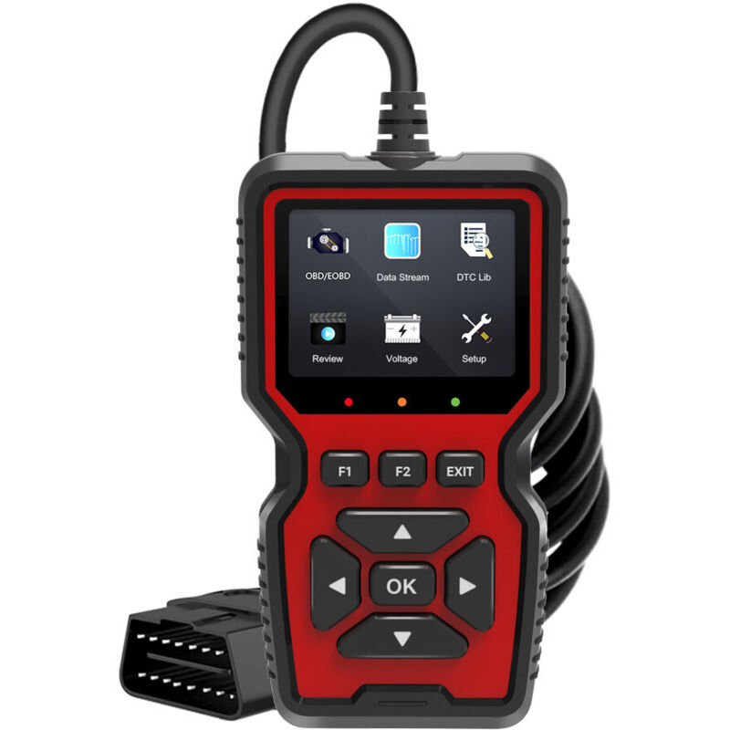 OBD2-Autodiagnose-Koffer für Autos, V519-Motorfehlercodeleser, Mehrmarken-OBD-Autodiagnose, OBD2-Diagnosefahrzeugleser für alle Autos mit