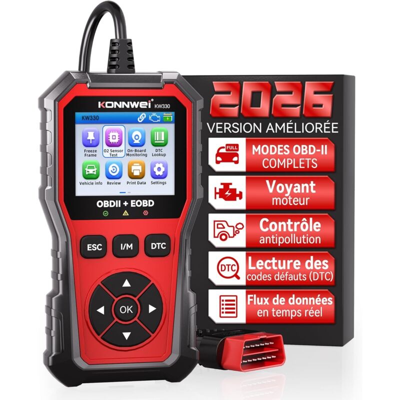 OBD2-Mehrmarken-Kfz-Diagnosegerät, OBD2-Diagnosegerät in Französisch, Französisches Kfz-Diagnosegerät, Motorfehlercode-Lesegerät, für alle