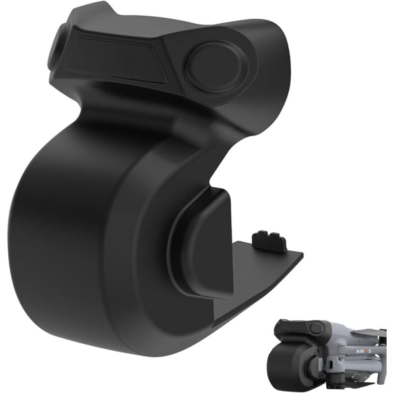 Objektivschutz für DJI Air 3S Gimbal, Objektivdeckel für DJI Air 3S, Staubdichte Schutzhülle kompatibel mit DJI Air 3S Gimbal-Drohnenzubehör (Schwarz)