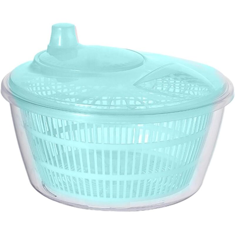 Obst- und Gemüsewaschschleuder, Salatschleuder aus PP, Salattrockner, Salatschüssel, einfach zu bedienende Obst- und Gemüsewaschschleuder, manuelle