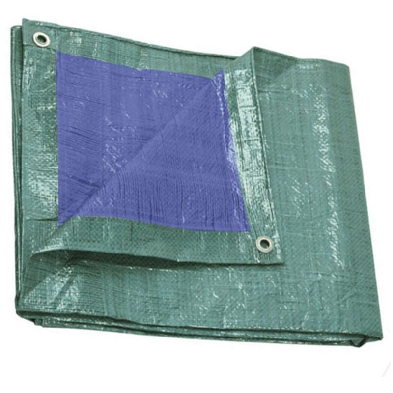 Trade Shop - SCHUTZABDECKUNG MIT ÖSEN WASSERDICHTE, REISSFESTIGE ABDECKUNG FÜR POOLS - -5X8 m -