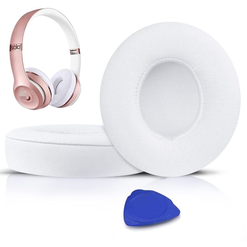 Ohrpolster, Ersatz-Ohrpolster für Beats Solo 2 & Solo 3 Wireless On-Ear-Kopfhörer, mit Proteinleder überzogene Ohrenschützer, Memory Foam mit