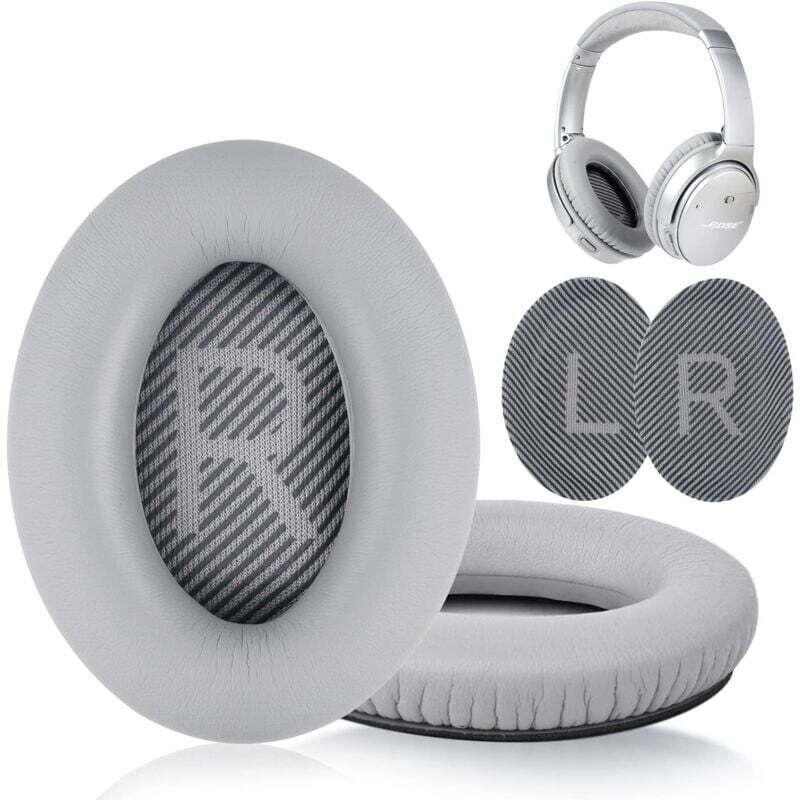 Ohrpolster für Bose QuietComfort Kopfhörer – QC35/QC25/QC15/AE2 grau
