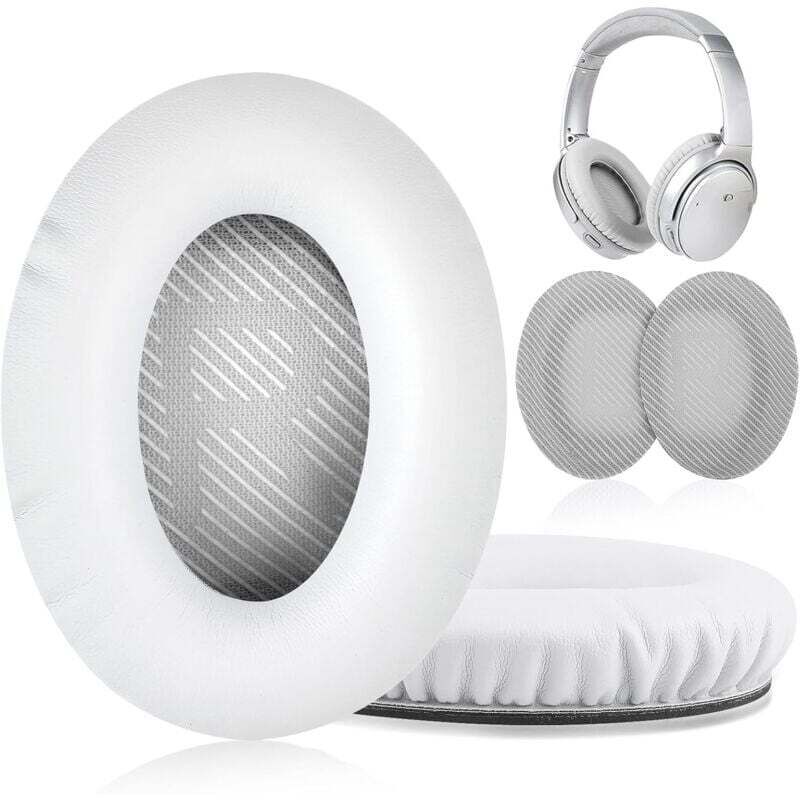Ohrpolster für Bose QuietComfort Kopfhörer – QC35/QC25/QC15/AE2 Weiß