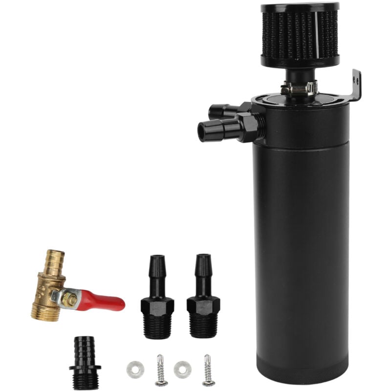 Oil Catch Can Tank, Universal 2 Port Oil Catch Can Reservoir Tank