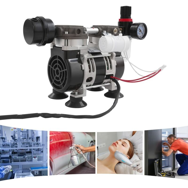 Ölfreie Vakuumpumpe für Labor 58 L/m Geräuscharme, ölfreie medizinische Pumpe OL210A 220 V/50 Hz 56 dB